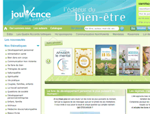 Tablet Screenshot of edition-jouvence.com